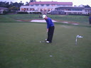 Amanda's birdie on 18 at Pebble Beach
